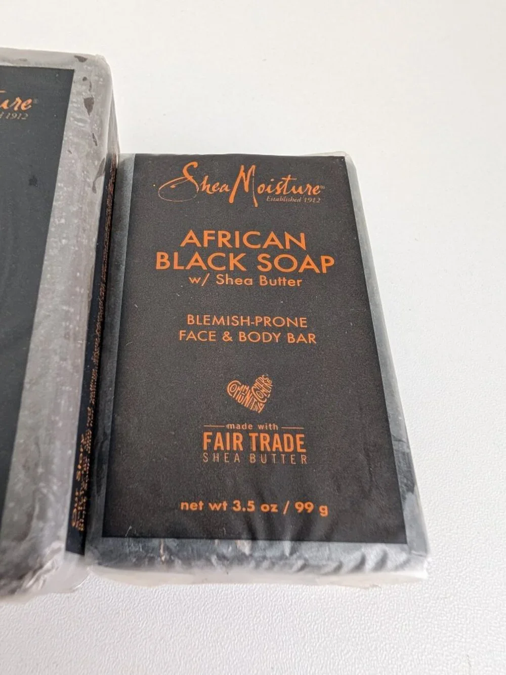 Shea Moisture African Black Soap Troubled Skin Shea Butter 8oz & Blemish 3.5oz